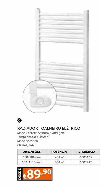 Casa Peixoto Toalheiro elétrico radiador 400 w branco 70x50 cm promoção