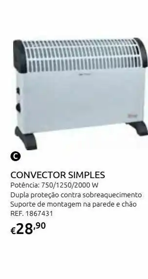 Casa Peixoto Aquecedor convector 2000 w promoção