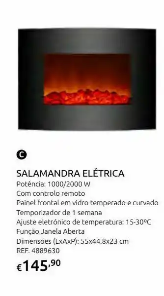 Casa Peixoto Salamandra elétrica 2000 w promoção