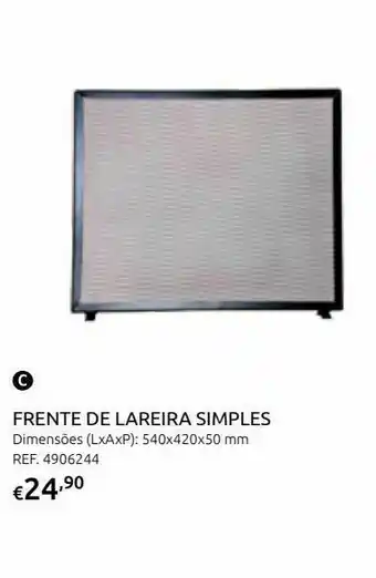 Rede lareira rectangular 54x5x42 cm