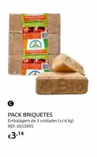 Briquetes 3 un +/- 6kg