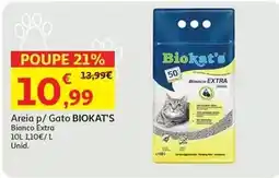Auchan Biokat's - areia p/ gato promoção