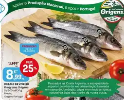 Intermarché Programa origens - robalo de viveiro promoção