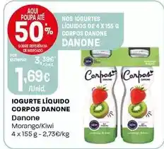 Intermarché Danone - iogurte liquido corpos promoção