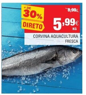 Continente Corvina Aquacultura Fresca promoção