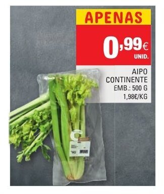Continente Aipo Continente 500g promoção