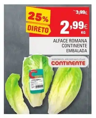 Continente Alface Romana Continente promoção