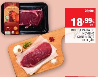 Continente Bife da Vazia de Novilho Continente promoção