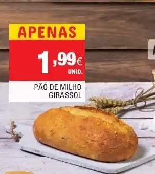 Continente Pão de Milho Girassol promoção