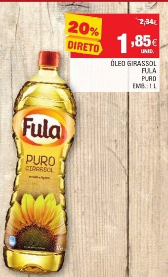 Continente Óleo Girassol Fula Puro 1L promoção