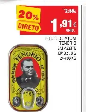 Continente Filate de Atum Tenório em Azeite 78g promoção
