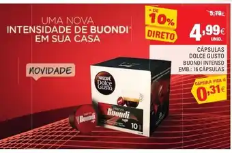 Continente Cápsulas Dolce Gusto Buondi Intenso promoção