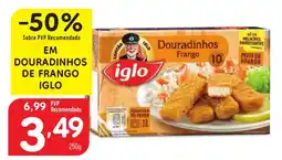 Minipreço EM DOURADINHOS DE FRANGO IGLO promoção