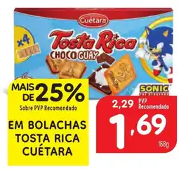 Minipreço EM BOLACHAS TOSTA RICA CUÉTARA promoção