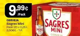 Intermarché Sagres mini - cerveja promoção