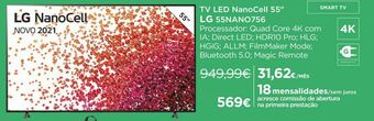 El Corte Inglés Tv 55'' led promoção