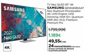 Tv 55'' led samsung