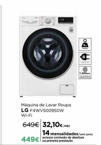El Corte Inglés Máquina lavar roupa lg promoção
