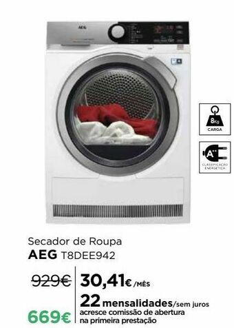 El Corte Inglés Secadora aeg promoção