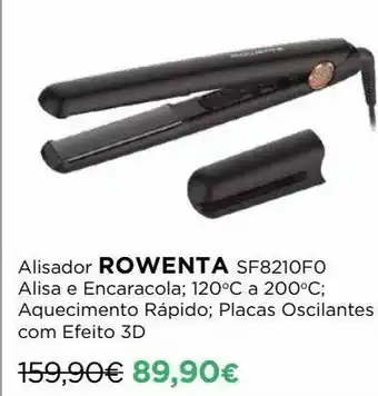 El Corte Inglés Prancha para cabelo rowenta promoção