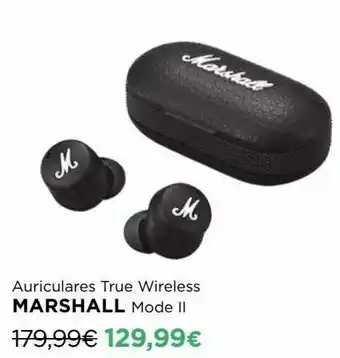 El Corte Inglés Auscultadores bluetooth marshall promoção
