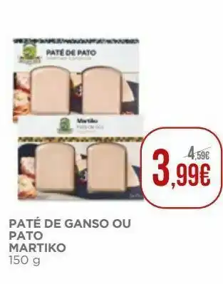 El Corte Inglés Patê de pato martiko promoção