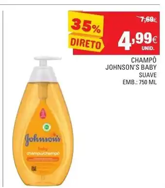 Continente Champô Johnson's Baby Suave 750ml promoção