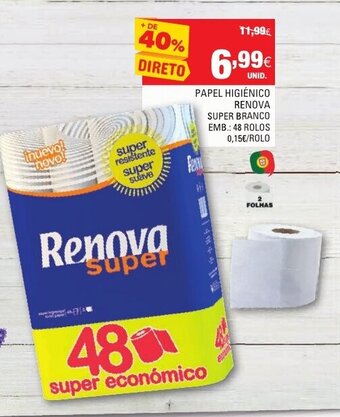 Continente Papel Higiénico Renova 48 Rolos promoção