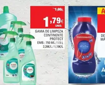 Continente Gama de Limpeza Continente Protect 750ml promoção
