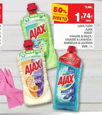 Continente Lava Tudo AJAX Boost 1L promoção
