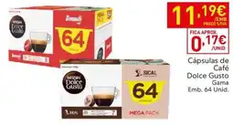 Recheio Cápsulas de Café Dolce Gusto Gama Emb. 64 Unid. promoção