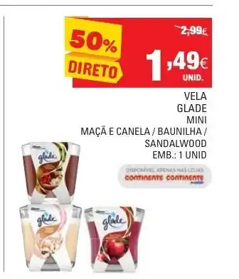 Continente Vela Glade Mini promoção
