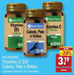 ALDI NATURTIERRA Vitamina C/ D3/ Cabelo, Pele e Unhas promoção