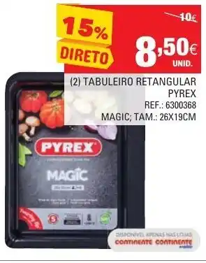 (2) Tabuleiro Retangular Pyrex