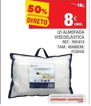 Continente (2) Almofada Viscoelástica promoção