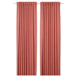 IKEA Majgull Cortinados semiopacos, par, rosa, 145x300 cm promoção