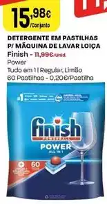 Finish - detergente em pastilhas p/ maquina de lavar loica