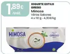 Intermarché Mimosa - iogurte estilo grego promoção