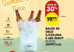 Pingo Doce BALDE DE GELO C/COLUNA E LED INDUT EE4938 promoção