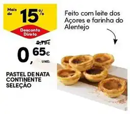 Continente PASTEL DE NATA CONTINENTE SELEÇÃO promoção