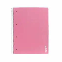 Continente Caderno Espiral A4 Quadriculado Rosa promoção