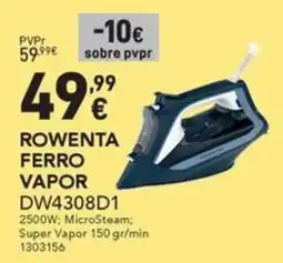 Radio Popular ROWENTA FERRO VAPOR DW4308D1 promoção