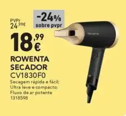 Radio Popular ROWENTA SECADOR CV1830F0 promoção