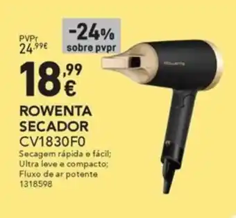 Radio Popular ROWENTA SECADOR CV1830F0 promoção