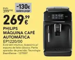 Radio Popular PHILIPS MÁQUINA CAFÉ AUTOMÁTICA EP1220/00 promoção