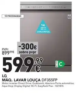 Radio Popular LG MÁQ. LAVAR LOUÇA DF355FP promoção