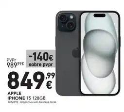 Radio Popular APPLE IPHONE 15 128GB promoção