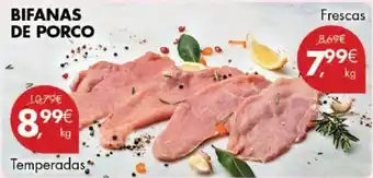 Pingo Doce BIFANAS DE PORCO Temperadas promoção