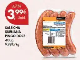 Pingo Doce SALSICHA SILESIANA PINGO DOCE 400g promoção