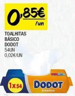 Spar TOALHITAS BÁSICO DODOT 54UN promoção